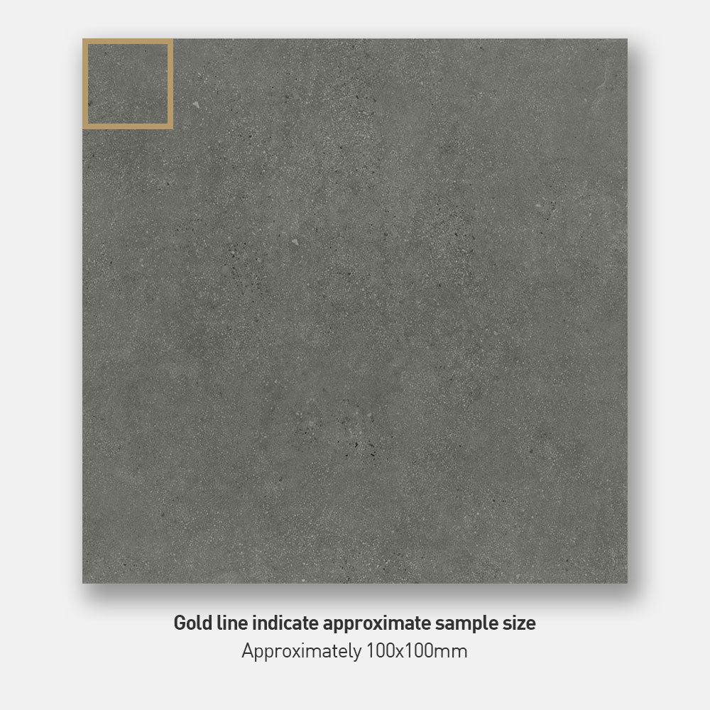 Galway Charcoal 600X600 Matt Concrete Look Porcelain Tile
