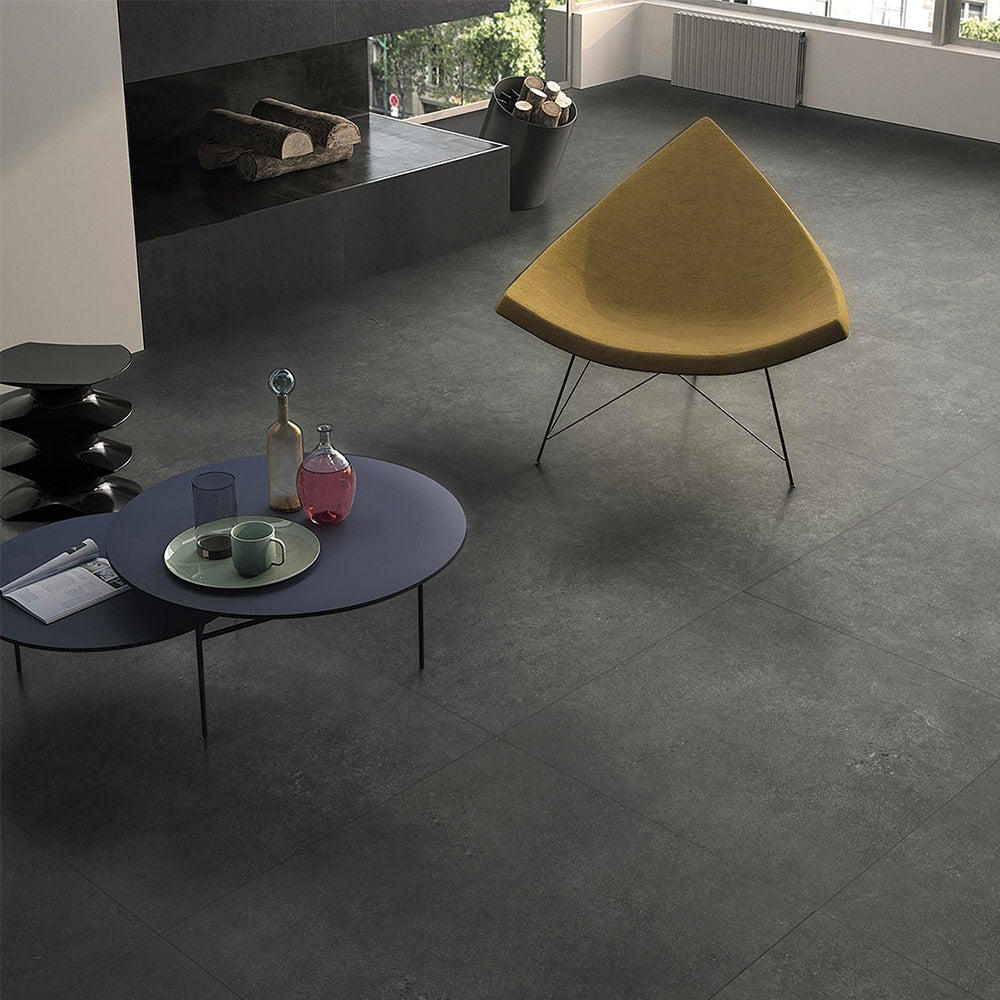 Galway Charcoal 600X600 Matt Concrete Look Porcelain Tile