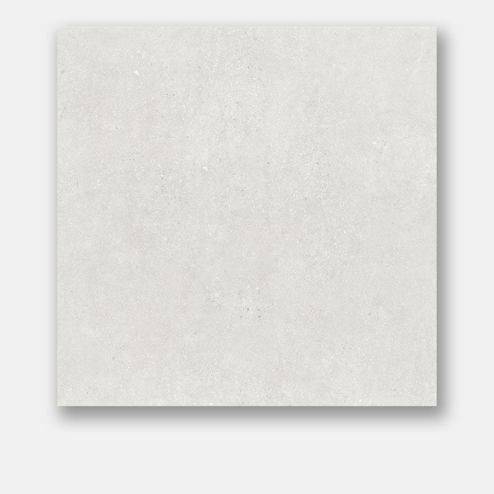 Galway White 600X600 Matt Concrete Look Porcelain Tile