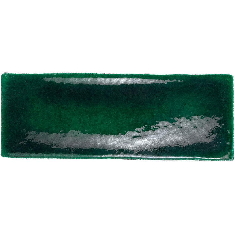 Havana Hunter Green 70x190 Hand Made Gloss Tile - Tile Lane