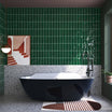 Havana Hunter Green 70x190 Hand Made Gloss Tile - Tile Lane