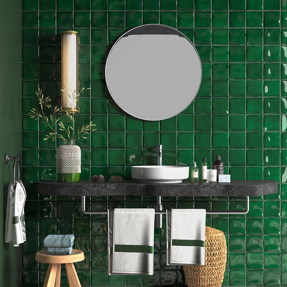 Havana Hunter Green 100X100 Gloss - Tile Lane