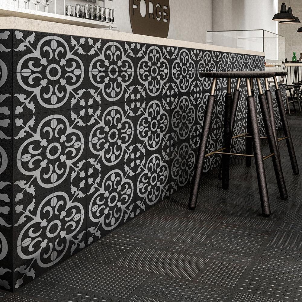 Heritage Babylon Encaustic Look 200x200 Matt Tile - Tile Lane