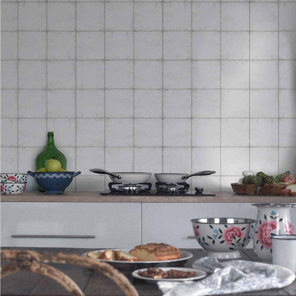 Heritage Lefkos Encaustic Look 200x200 Matt Tile - Tile Lane