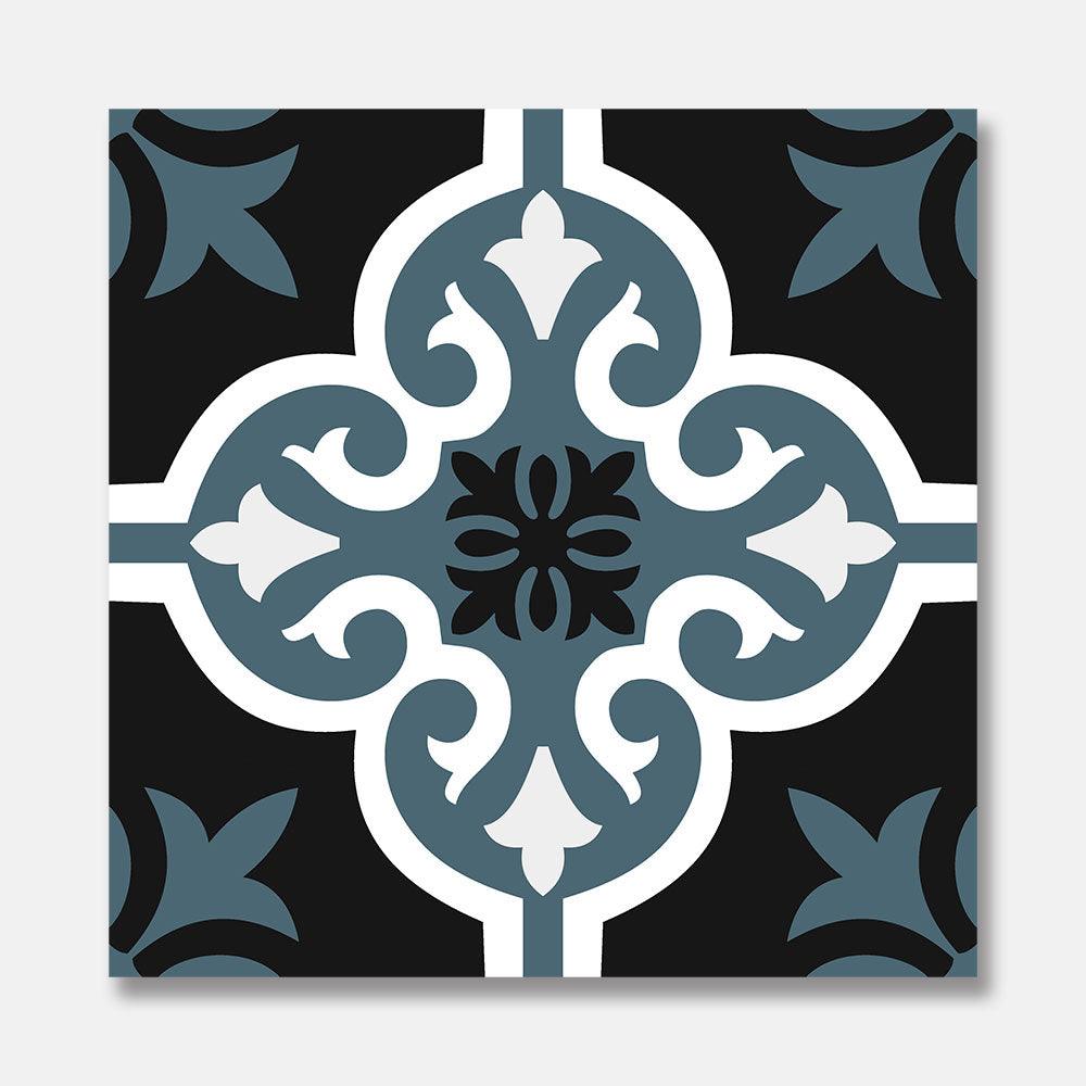 Heritage Dandelion Encaustic Look 200x200 Matt Tile - Tile Lane