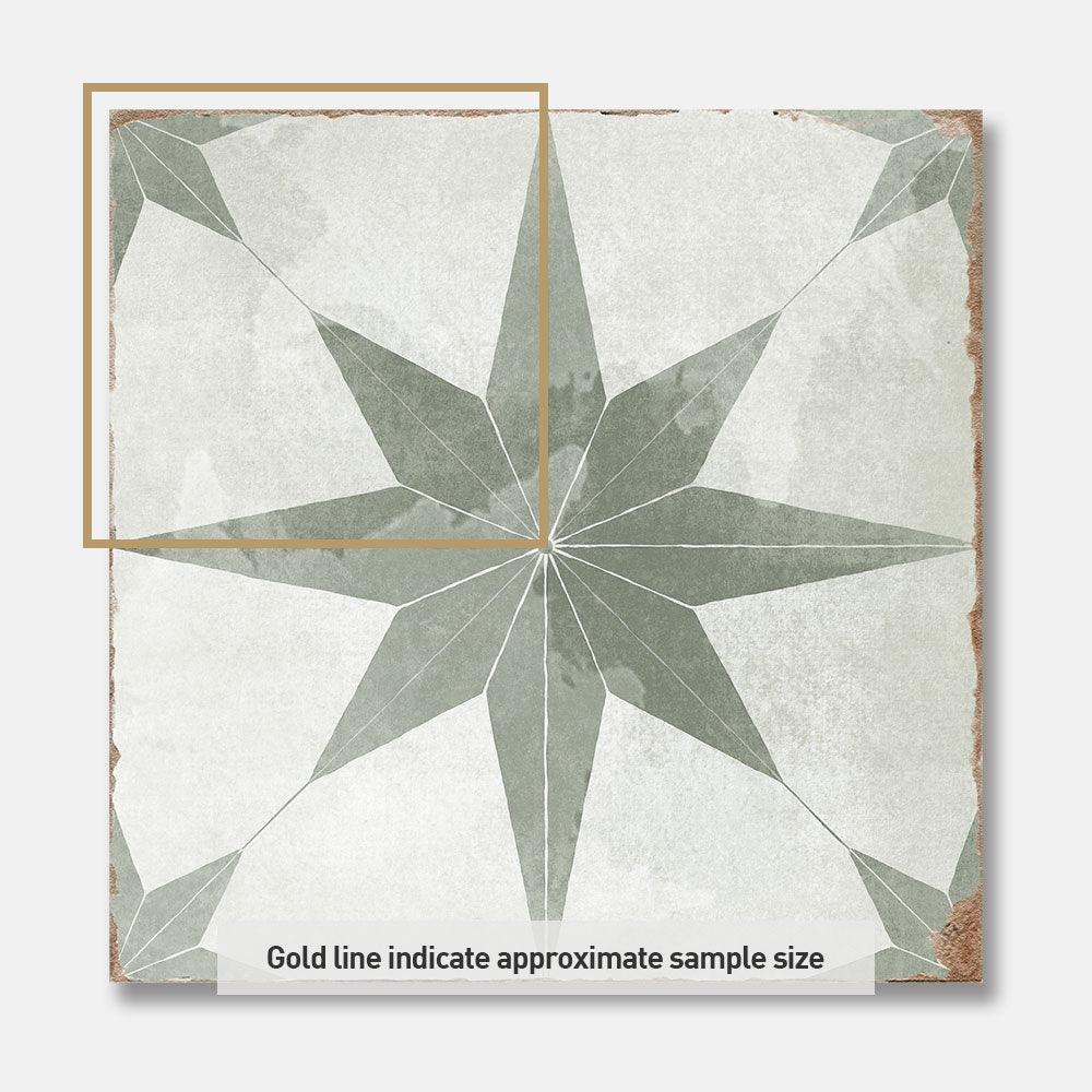 Heritage Estrella Encaustic Look 200x200 Matt Tile - Tile Lane