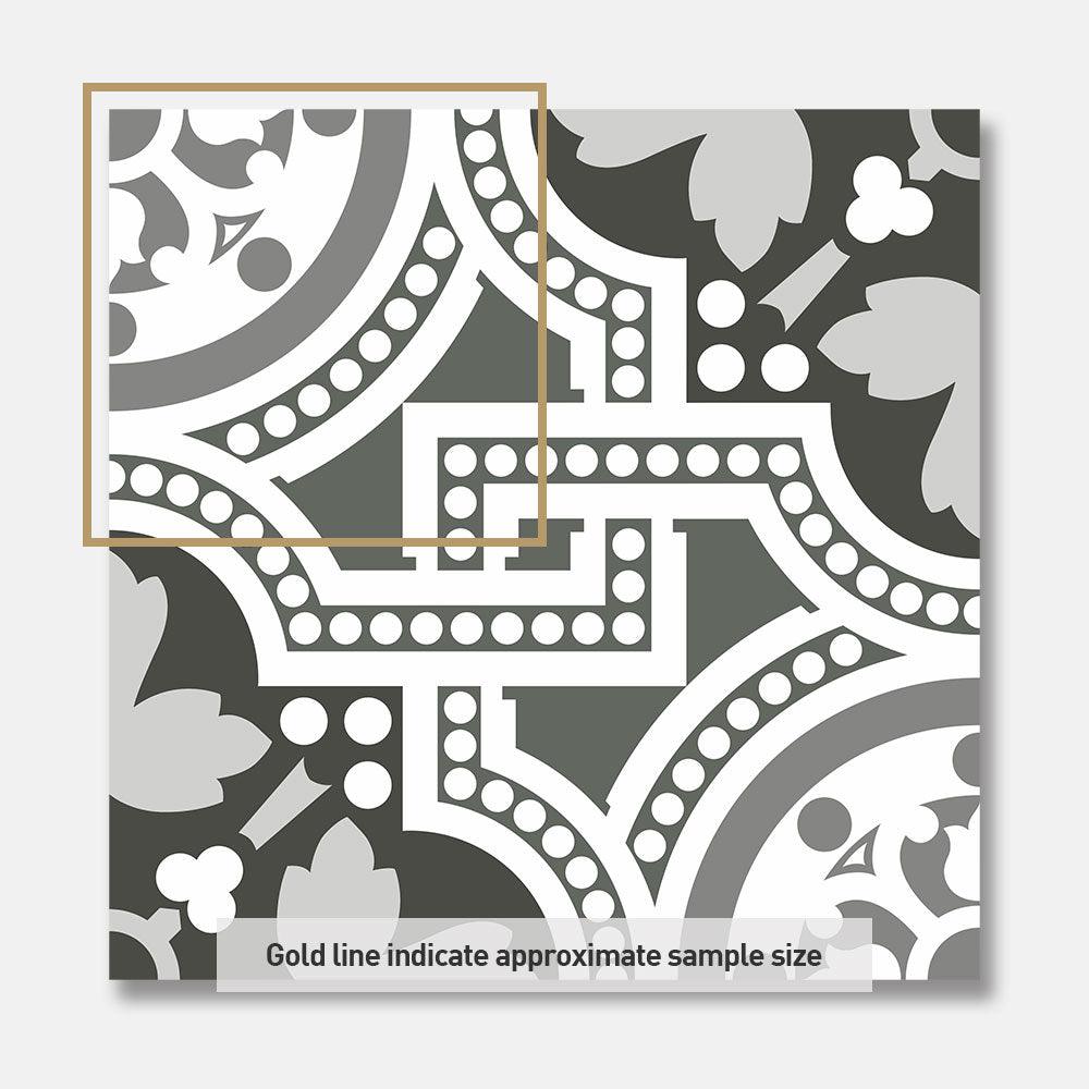 Heritage Jericho Encaustic Look 200x200 Matt Tile - Tile Lane