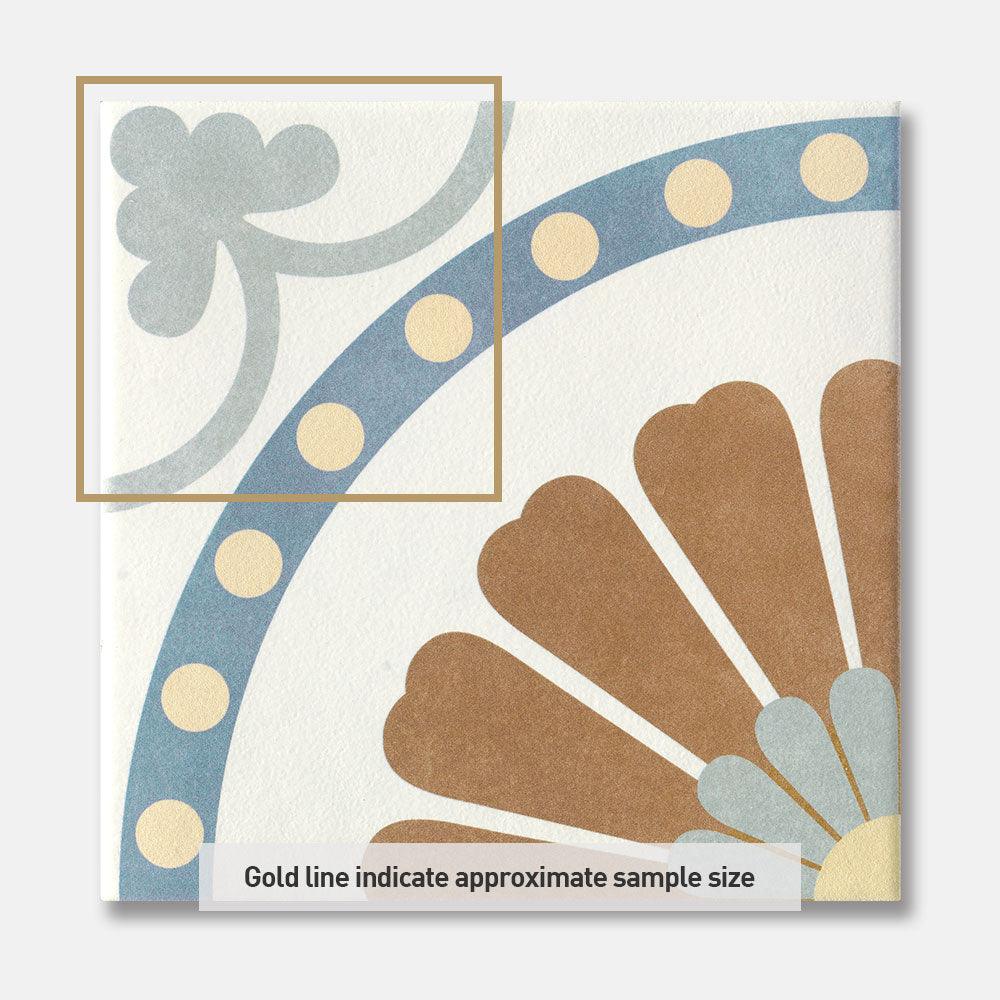 Heritage Brianna Encaustic Look 200x200 Matt Tile - Tile Lane