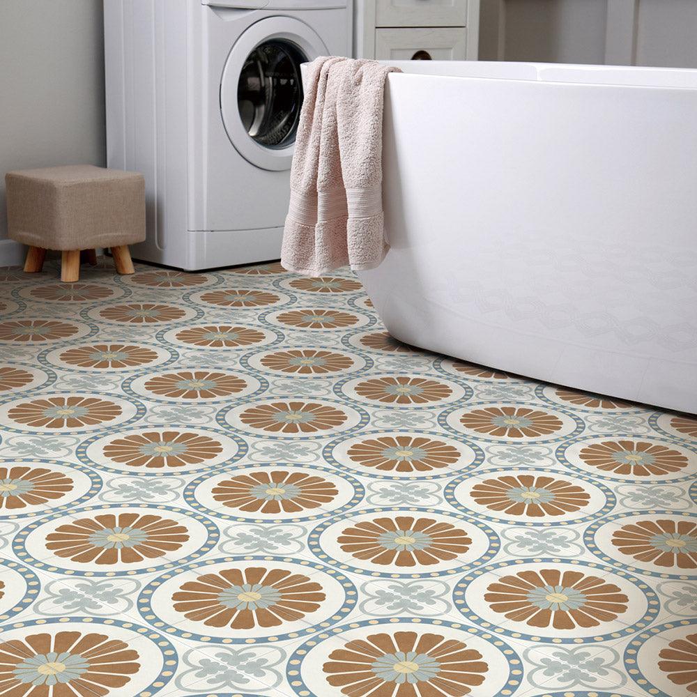 Heritage Brianna Encaustic Look 200x200 Matt Tile - Tile Lane