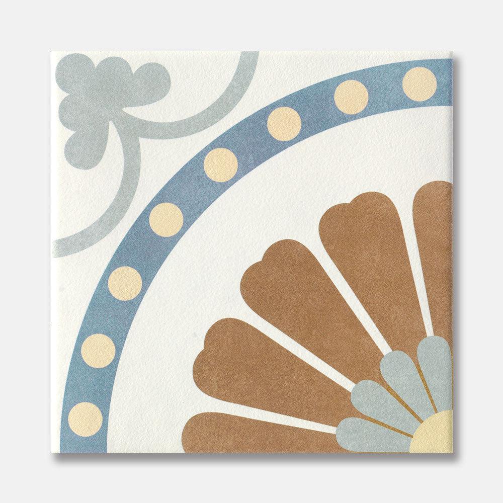 Heritage Brianna Encaustic Look 200x200 Matt Tile - Tile Lane