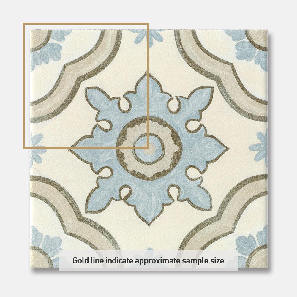 Heritage Gaia Encaustic Look 200x200 Matt Tile - Tile Lane