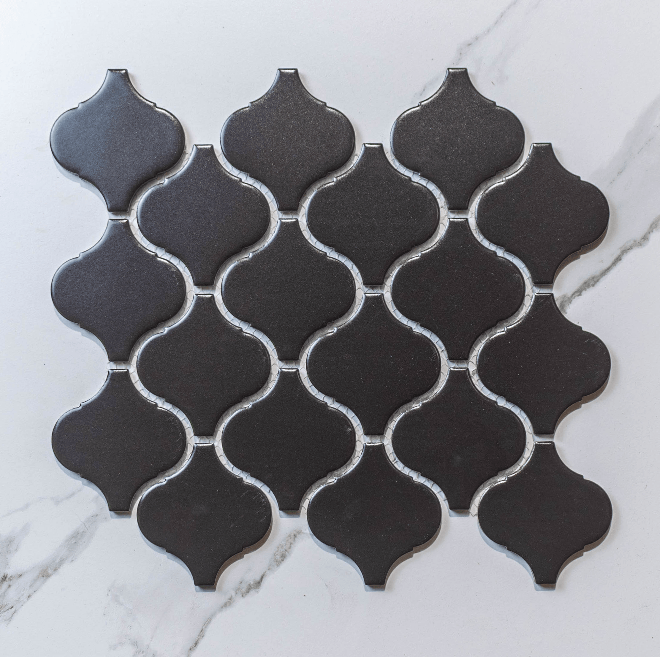Lantern Black 78x74 Matt Tile - Tile Lane