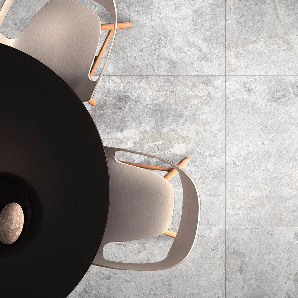 Turin Grey 600X600 Polished Porcelain Tile - Tile Lane