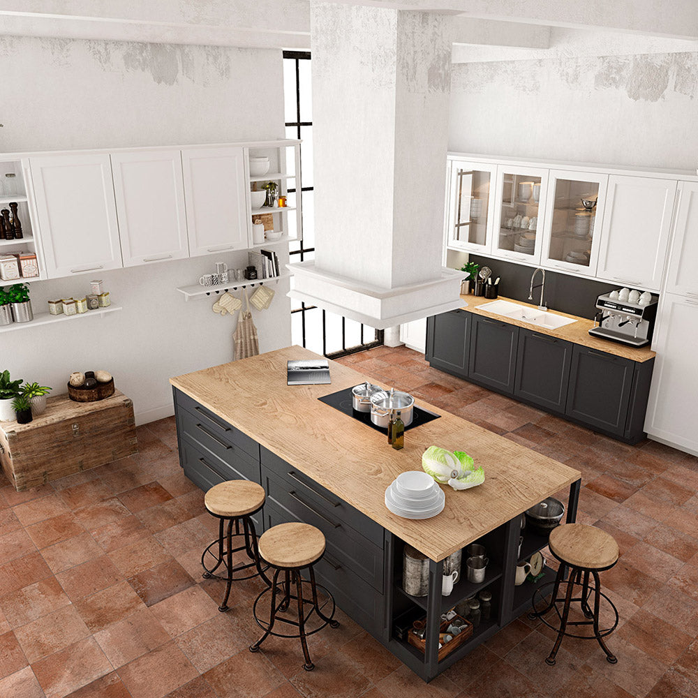 Terra Alta Rosso 250x250 Terracotta Look Porcelain Tile