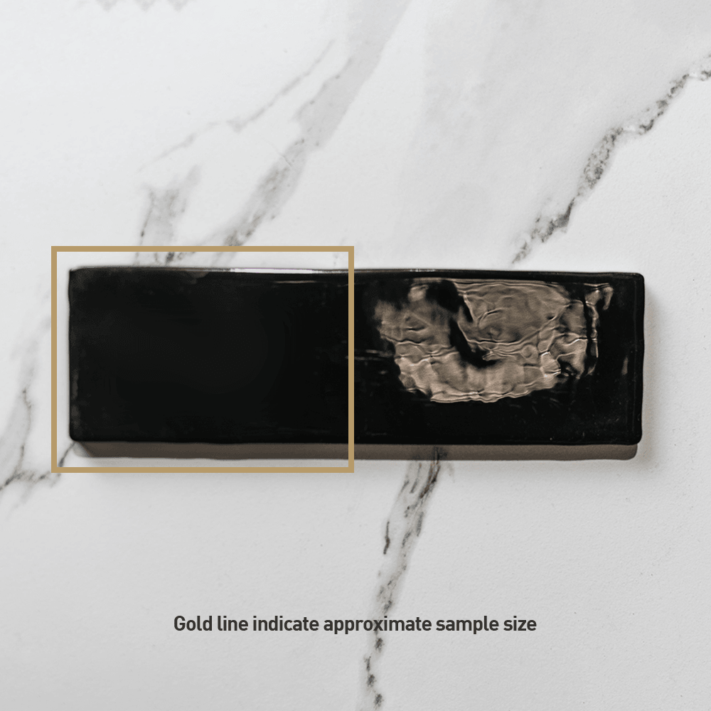 Acquarella Black 60x200 Gloss Subway Tile - Tile Lane