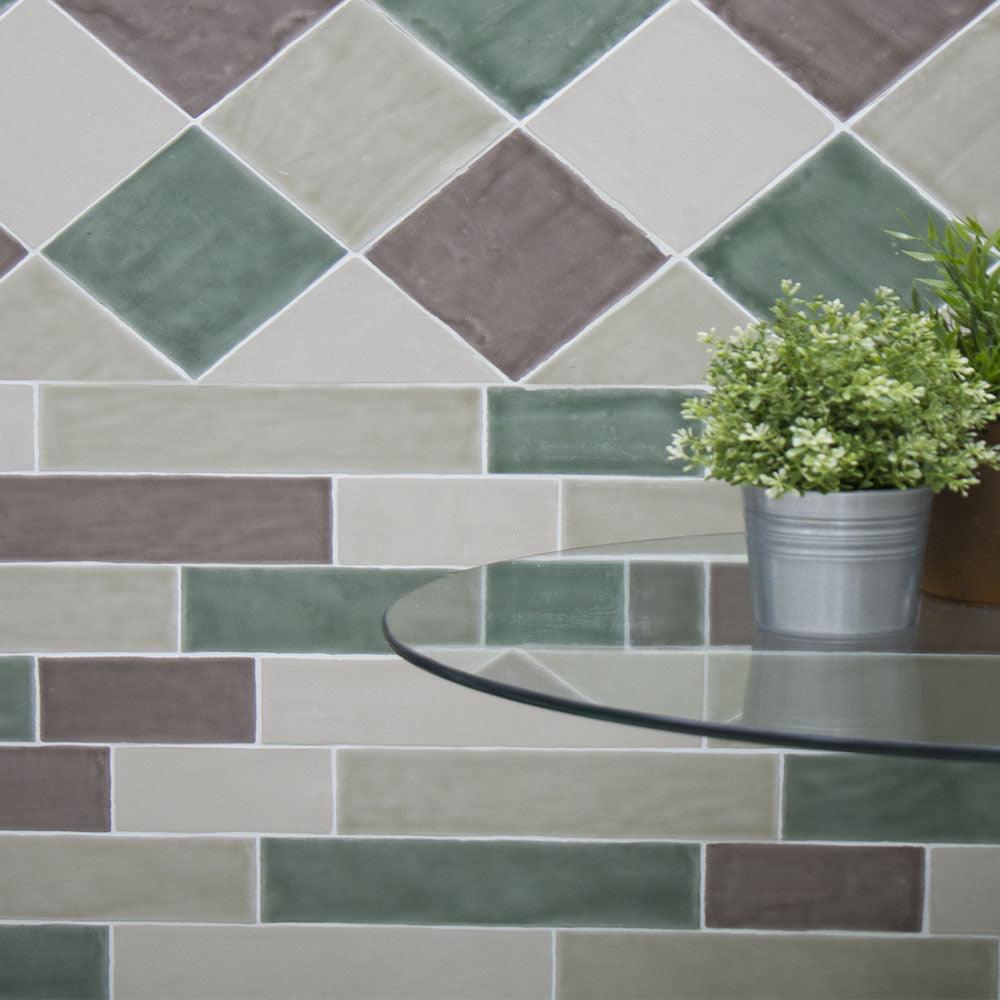 Evolution Sage 75x300 Gloss Subway Tile - Tile Lane