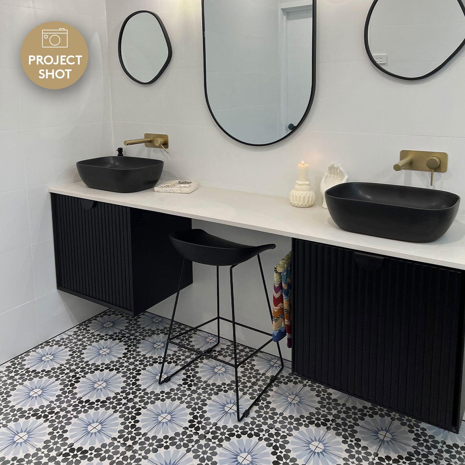 Heritage Bella Encaustic Look 200x200 Matt Tile - Tile Lane