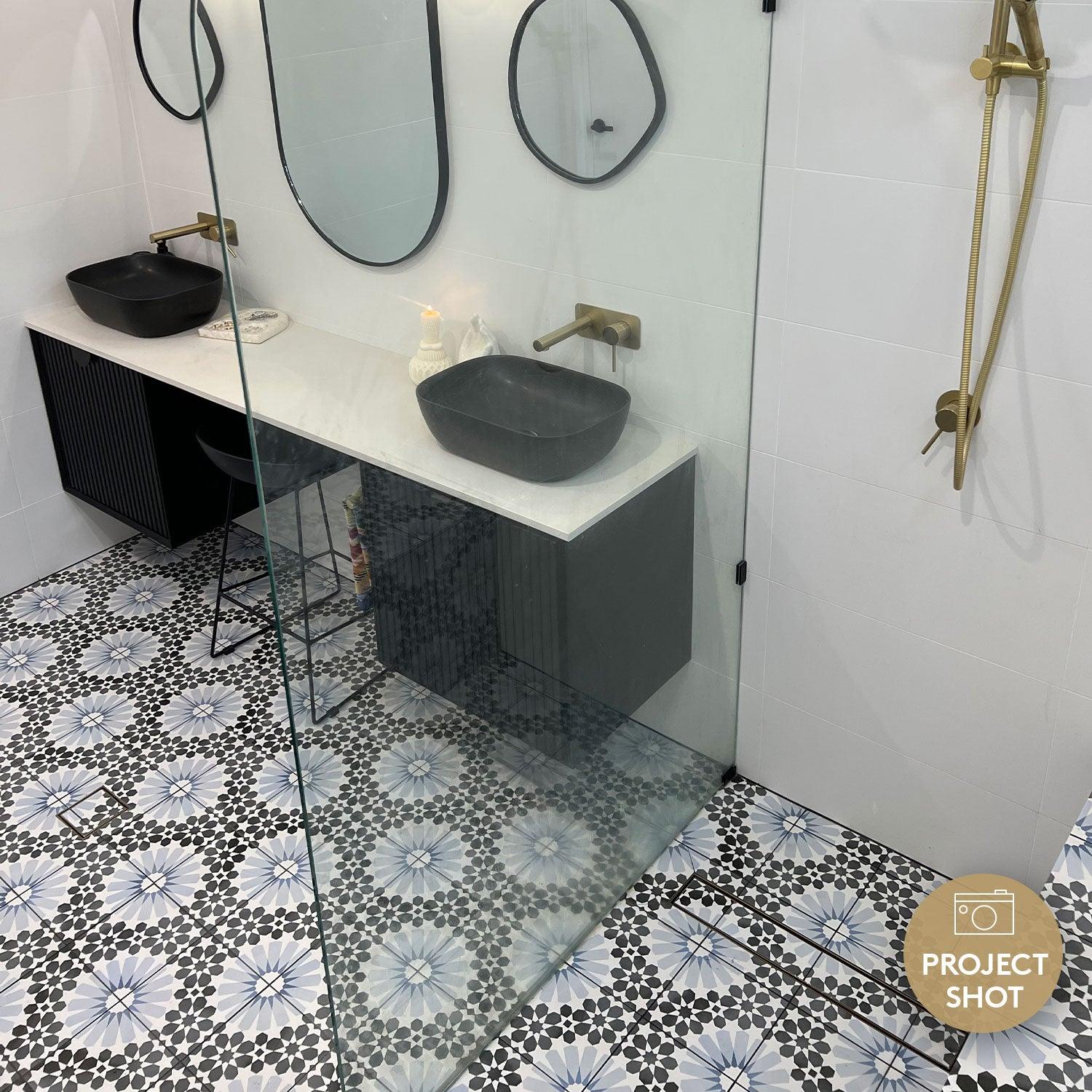 Heritage Bella Encaustic Look 200x200 Matt Tile - Tile Lane