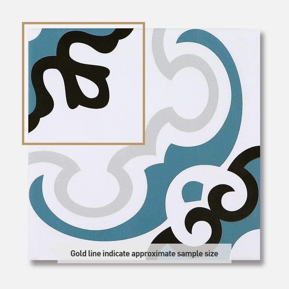 Heritage Marilla Encaustic Look 200x200 Matt Tile - Tile Lane