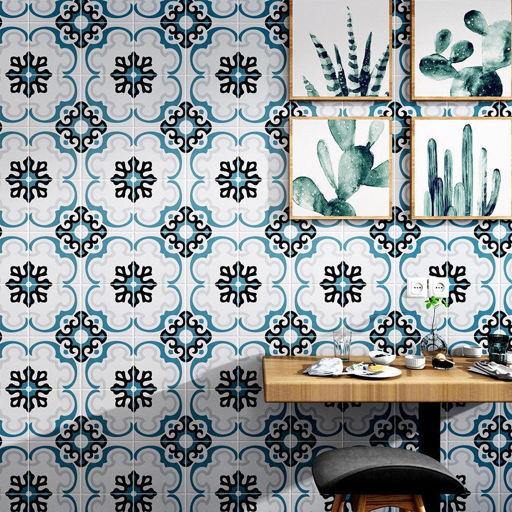 Heritage Marilla Encaustic Look 200x200 Matt Tile - Tile Lane