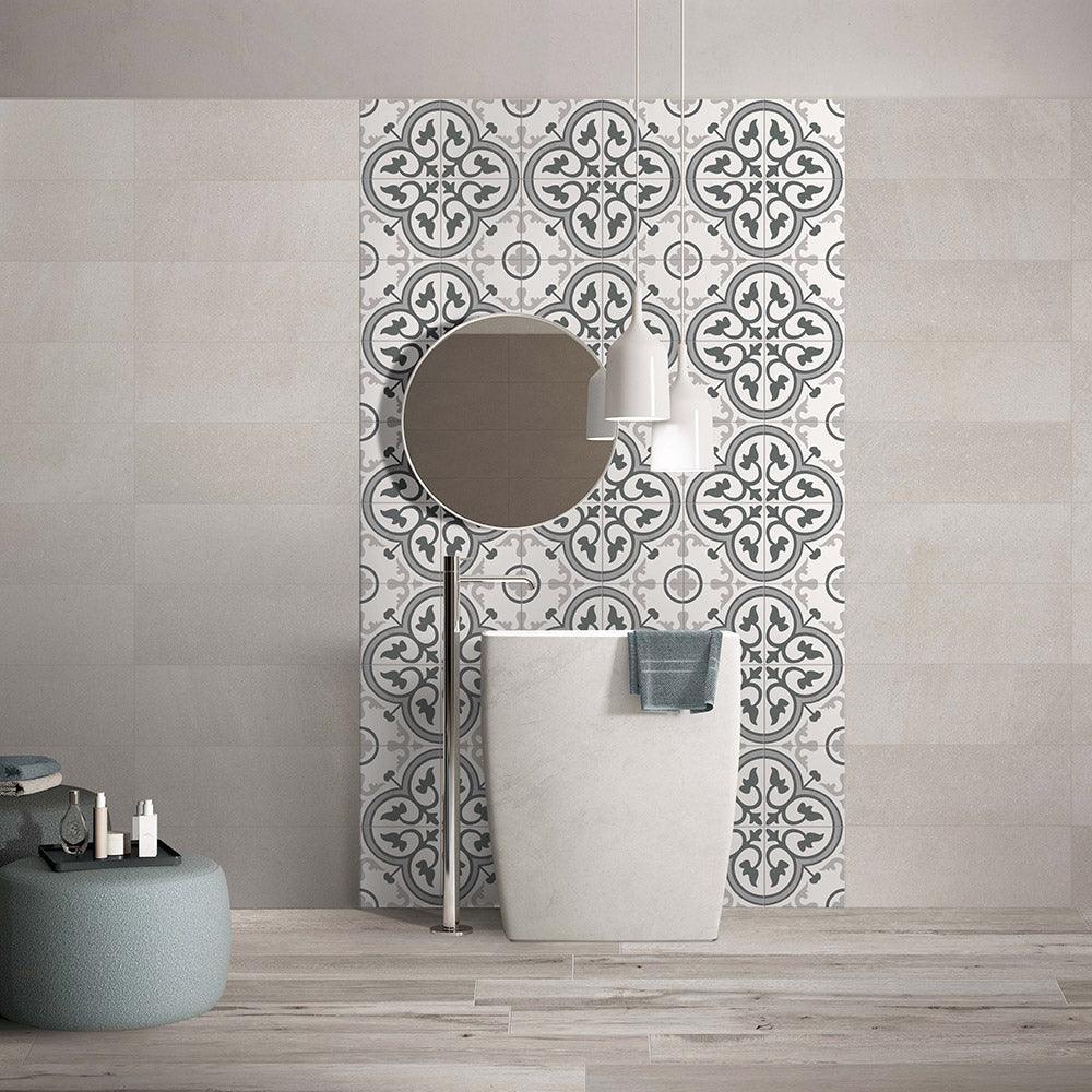 Heritage Medina Encaustic Look 200x200 Matt Tile - Tile Lane