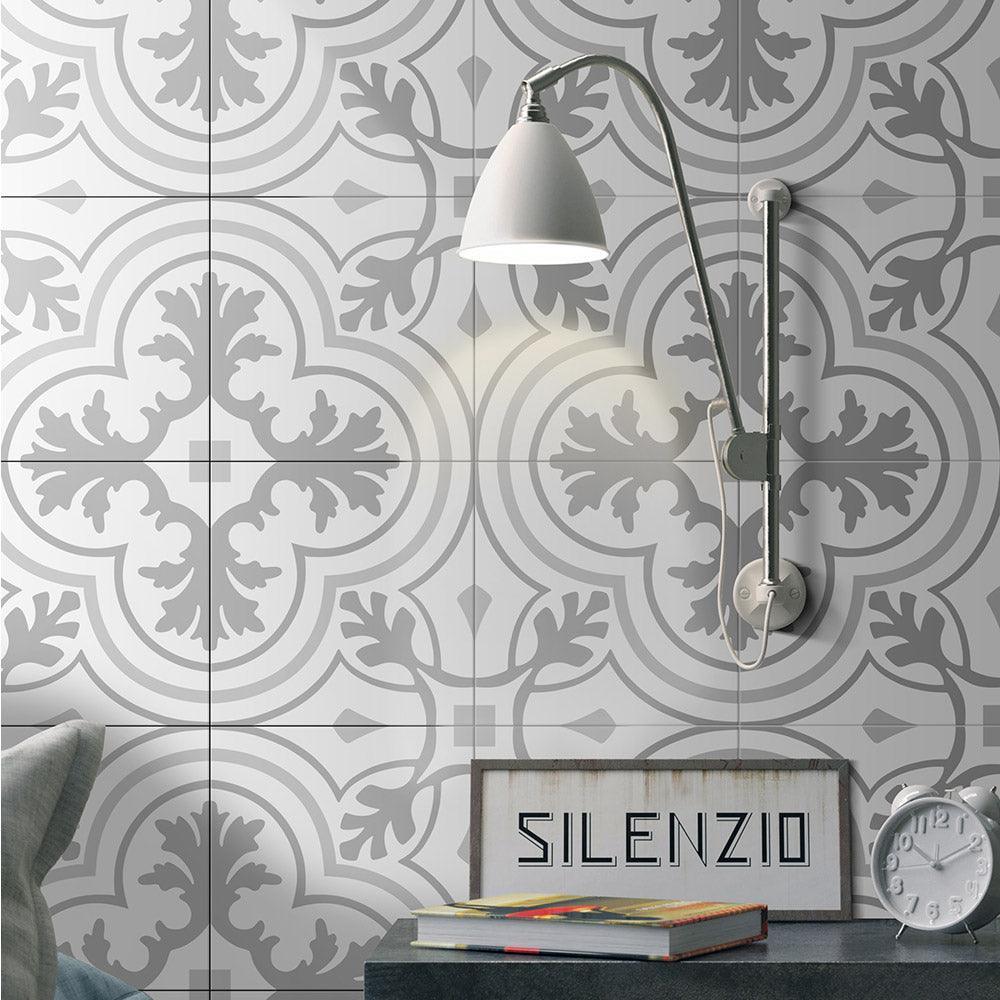 Heritage Muscat Encaustic Look 200x200 Matt Tile - Tile Lane