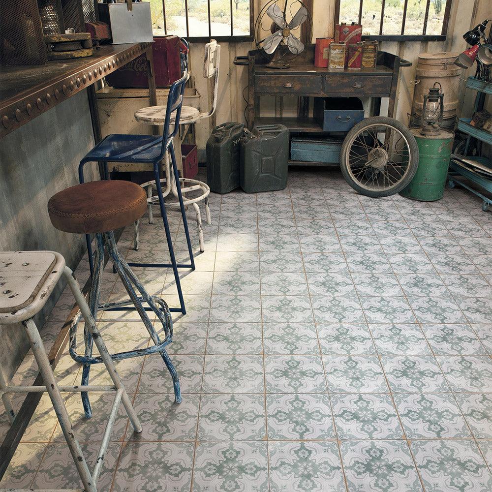 Heritage Struggimento Encaustic Look 200x200 Matt Tile - Tile Lane