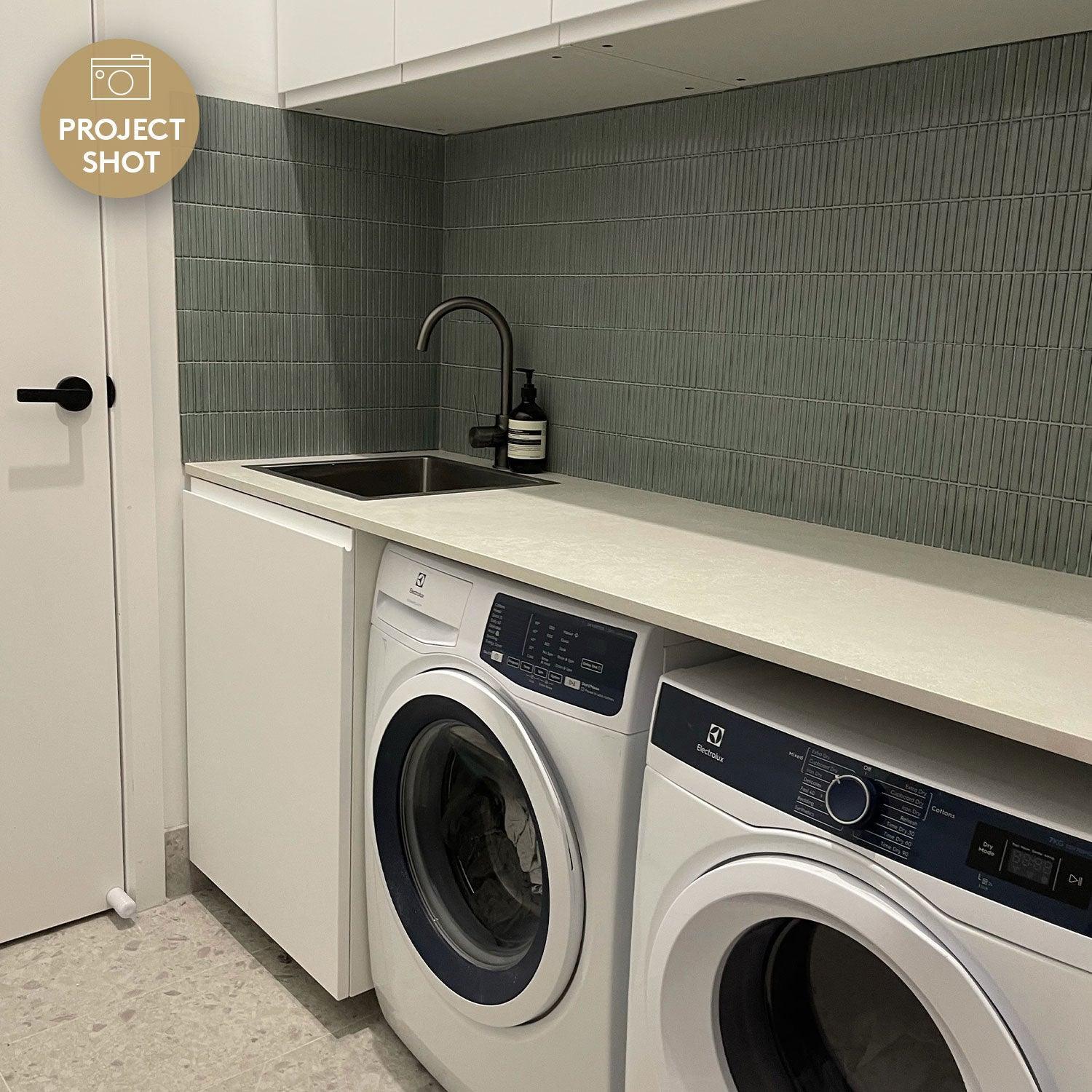 Kyoto Taupe Kit Kat Gloss Mosaic Tile - Tile Lane