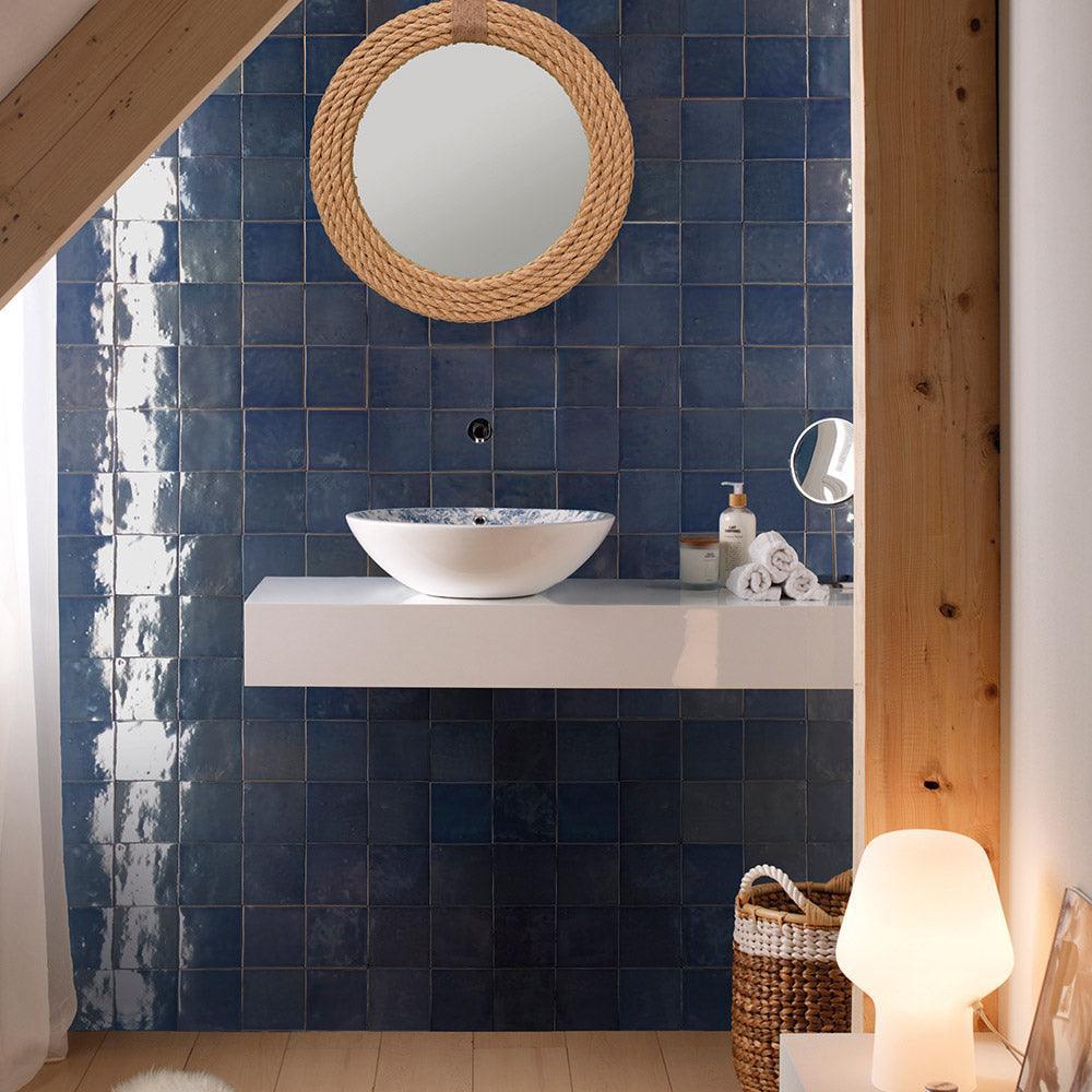 Manara Clay Meknes Marine 100x100 Tile - Tile Lane