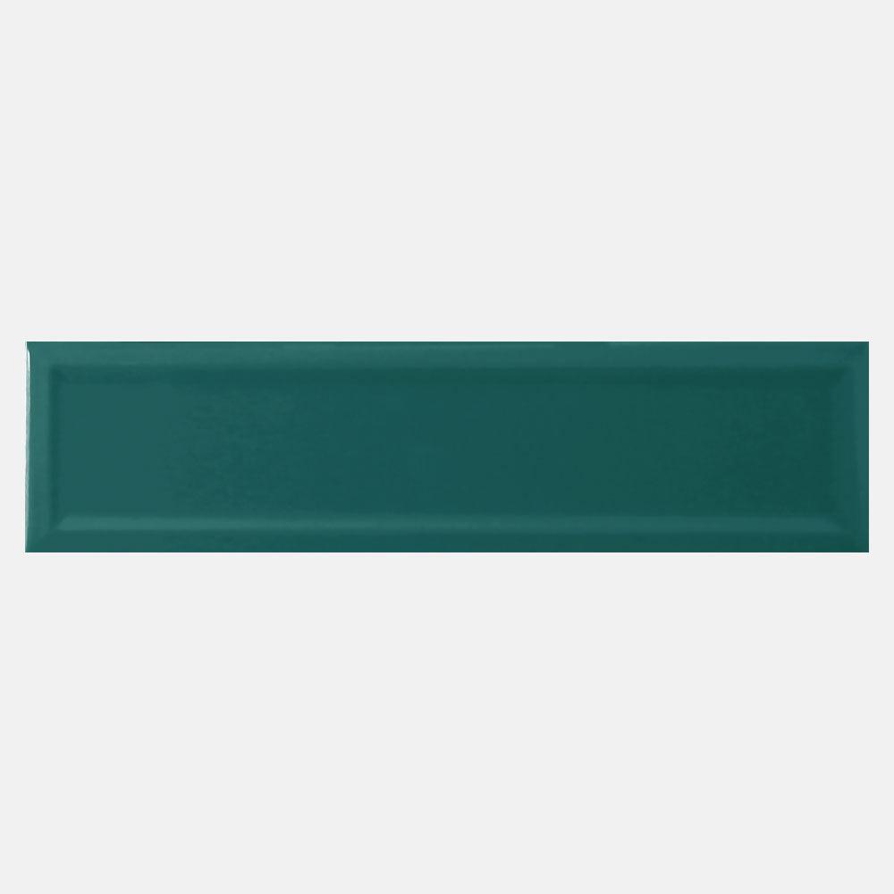 Olympus Jade Green Feather 85x300 Hand Made Gloss Tile