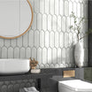 Olympus Grey Feather 85x300 Hand Made Gloss Tile - Tile Lane