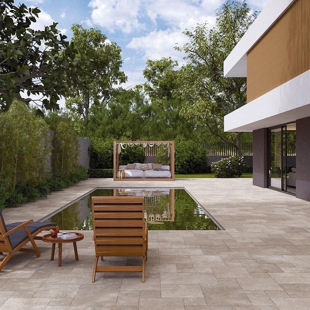 Oslo Taupe French Pattern Porcelain Tile - Tile Lane