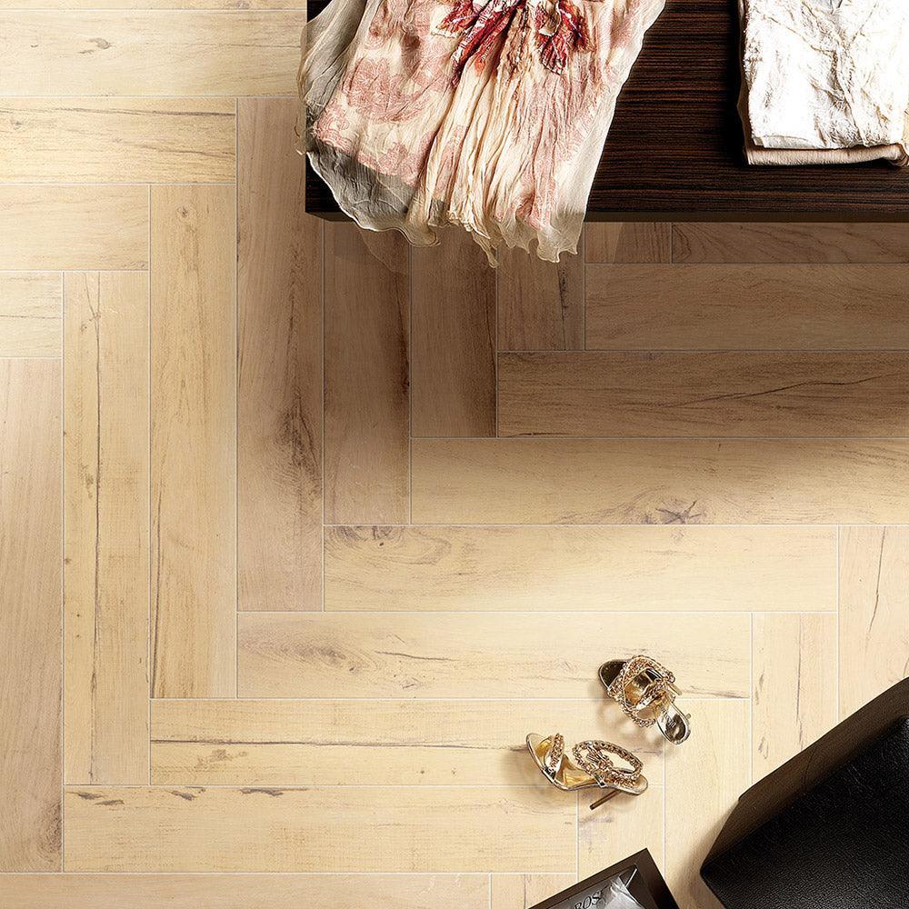 Oxford Avorio 1200x200 Outdoor Timber Look Porcelain Tile - Tile Lane