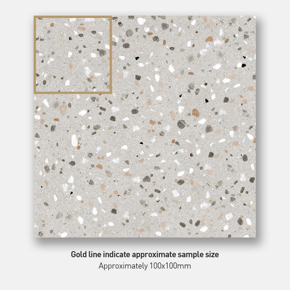 Roma Avenue 600x600 Matt Terrazzo Porcelain Tile - Tile Lane