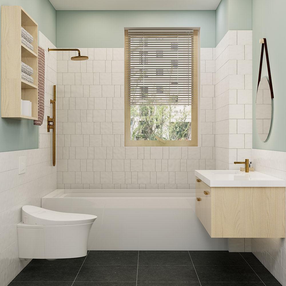 Santorini Daylight White 76X152X9 Matt Subway Tile - Tile Lane