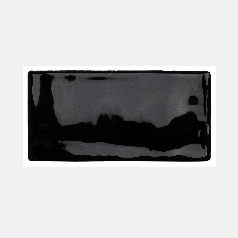 Santorini Midnight Black 76X152X9 Gloss Subway Tile - Tile Lane