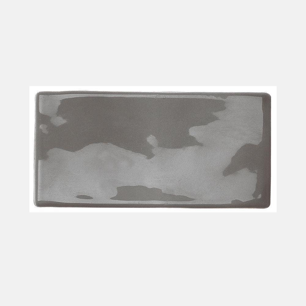 Santorini Smoke Grey 76X152X9 Gloss Subway Tile - Tile Lane