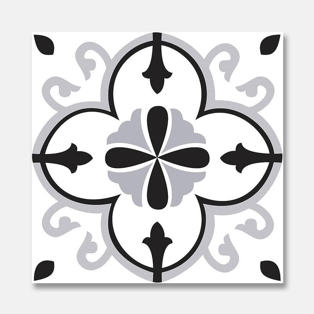 Somerset Buckingham Encaustic Look 200x200 Matt Tile - Tile Lane