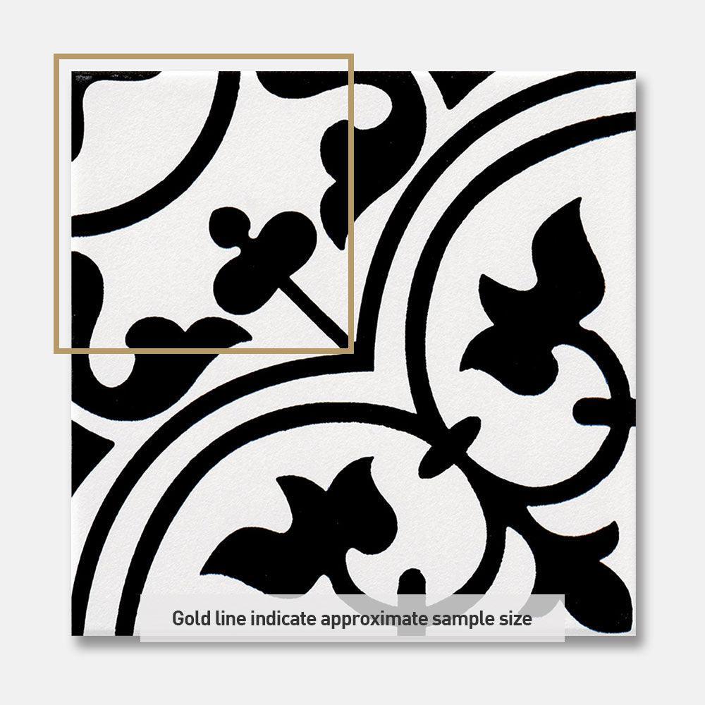 Somerset Highett Encaustic Look 200x200 Matt Tile - Tile Lane