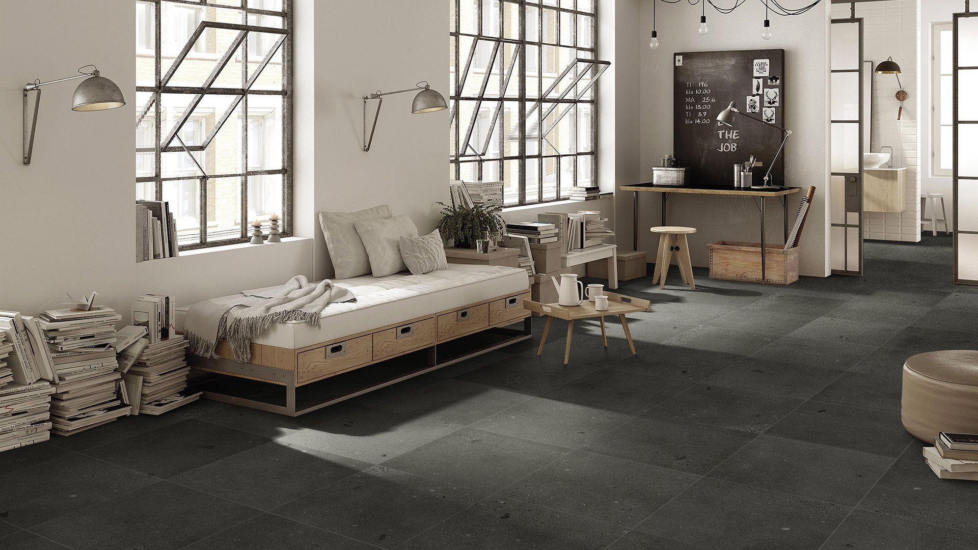 The Growing Popularity of Large Format Concrete Porcelain Tiles