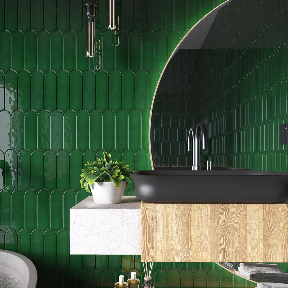 The Benefits of Green Tiles and Interior Design to Create Oasis in Your Home - Tile Lane