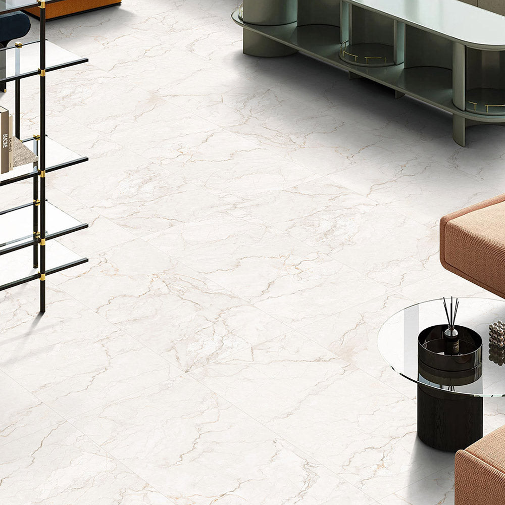 Adelaide Grey 600x600 Matt Marble Look Porcelain Tile