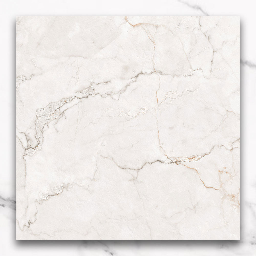 Adelaide Grey 600x600 Matt Marble Look Porcelain Tile