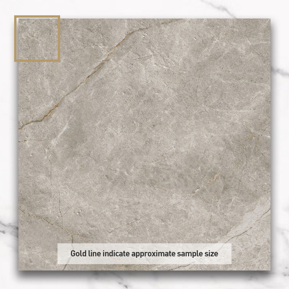 Adelaide Taupe 600x600 Matt Marble Look Porcelain Tile