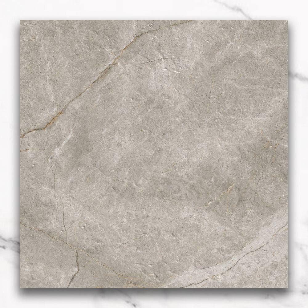 Adelaide Taupe 600x600 Matt Marble Look Porcelain Tile