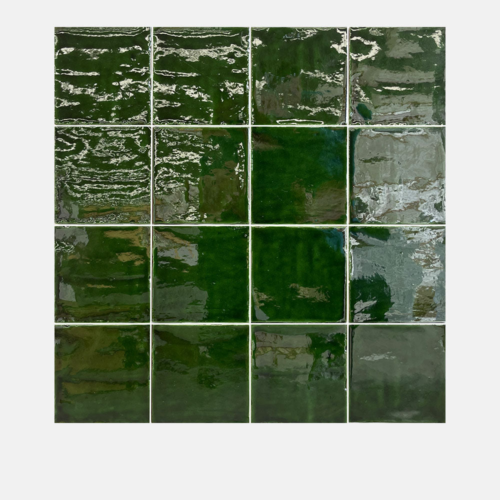 Barcelona Urano Green 130x130 Gloss Square Tile