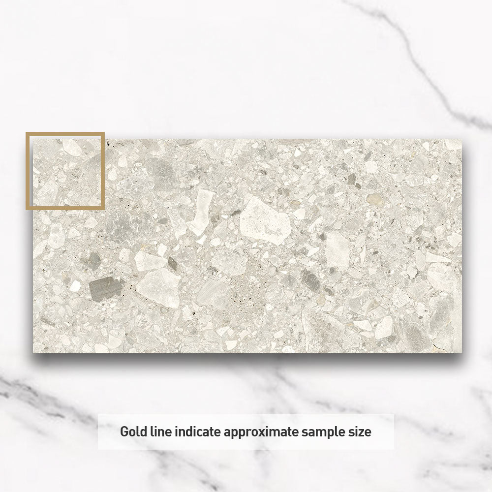 Bergamo Beige 300x600 Matt Terrazzo Porcelain Tile