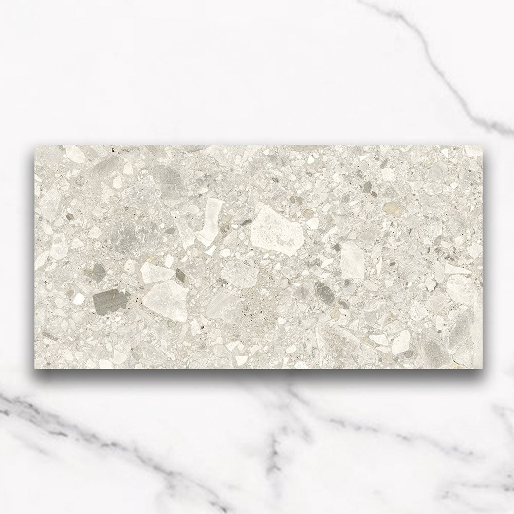 Bergamo Beige 300x600 Matt Terrazzo Porcelain Tile