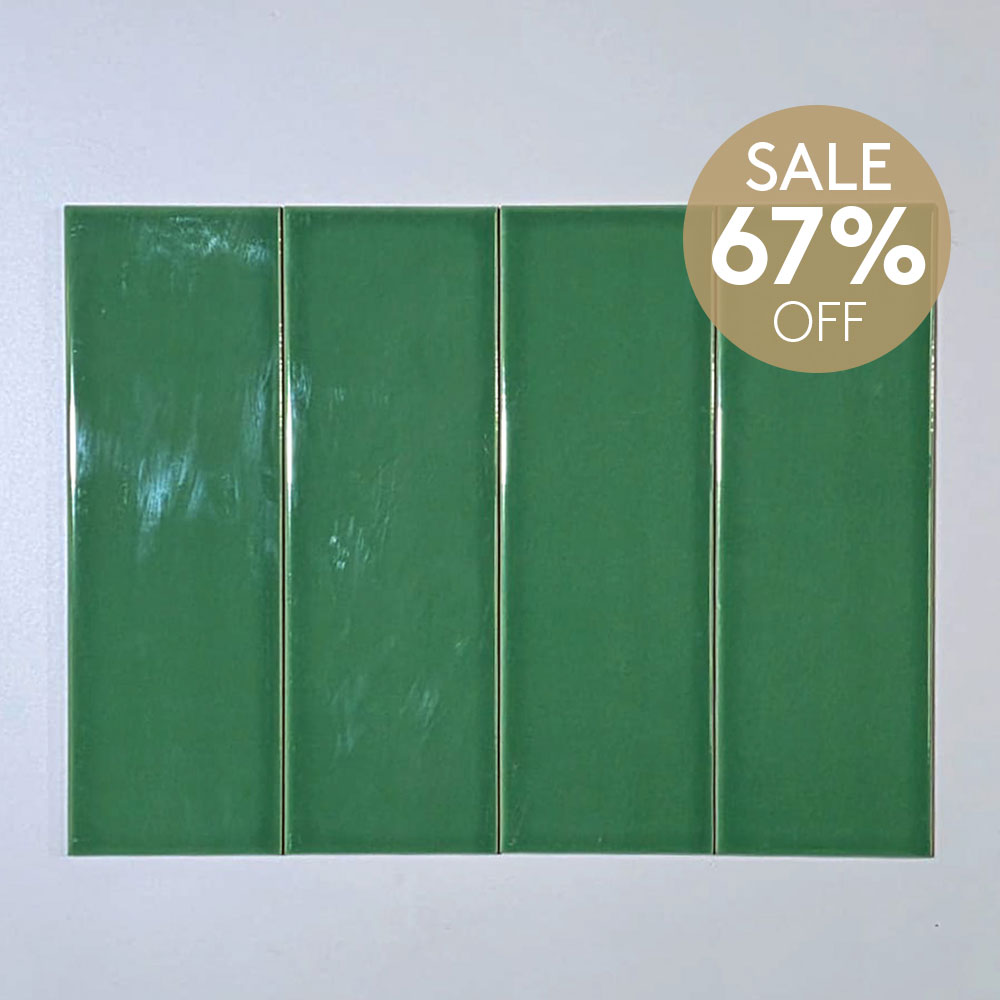 Bottega Green 100x300 Gloss Subway Tile