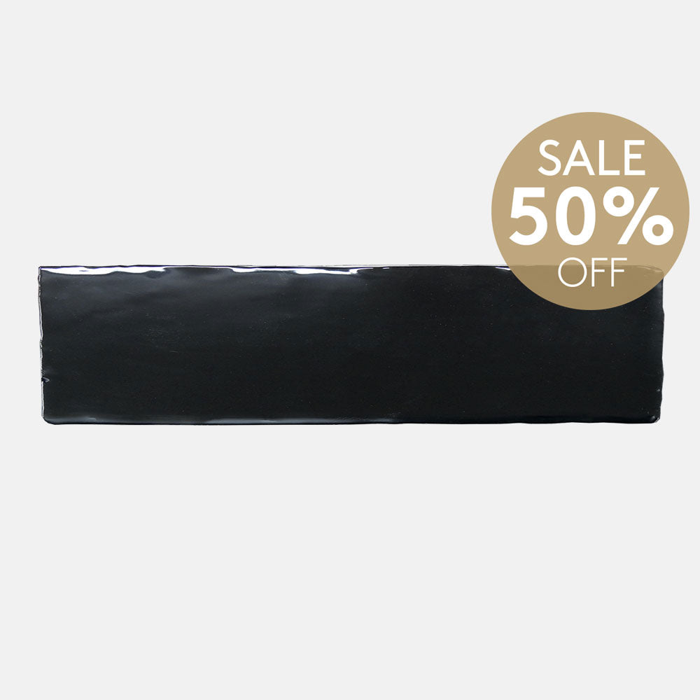 Columbus Nero 75x300 Gloss Subway Tile